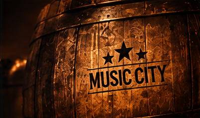 Music City barrel artwork