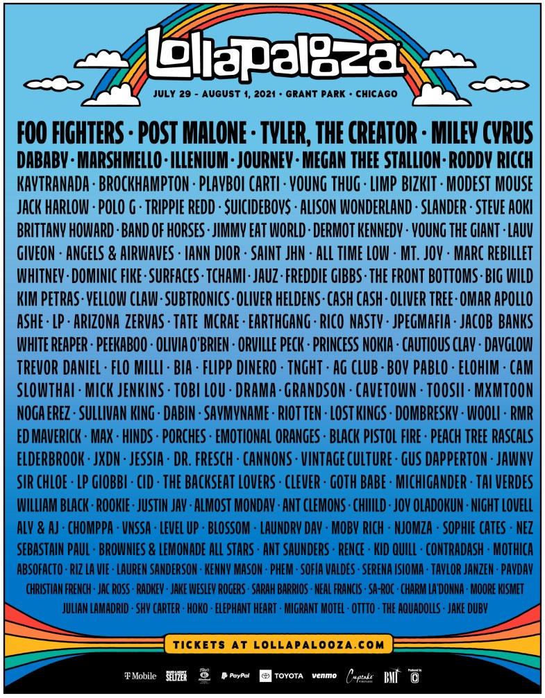 Lollapalooza 2022! Tickets, Lineup, 4 Day Pass Chicago | Nashville.com