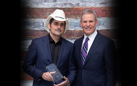 Brad Paisley Named Tennessean of the Year By Governor