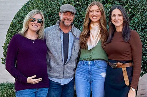 (L-R): EMG's Lauren Funk and Michael Martin, Callie Prince, EMG's Courtney Kruckeberg