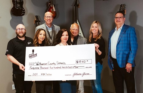 Gibson & FirstBank Amphitheater Raise 49K For Music Education