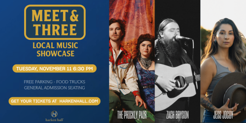 Meet & Three Local Music Showcase at Harken Hall