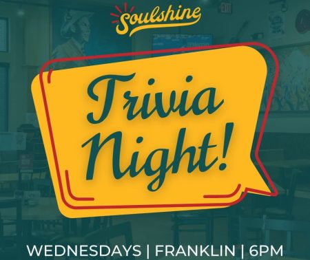 Soulshine Pizza Trivia Night Every Wednesday > Franklin, TN
