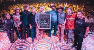 Turnpike Troubadours Honored with Pandora Billionaire Plaque