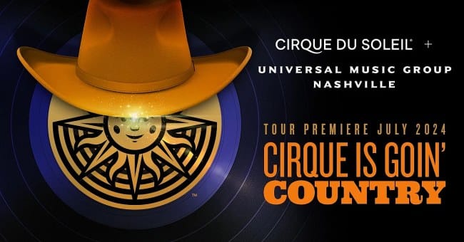 Cirque Is Goin' Country Tickets! Tennessee Performing Arts Center (TPAC), Nashville > July 2-28, 2024. Photo courtesy of Cirque du Solei media.
