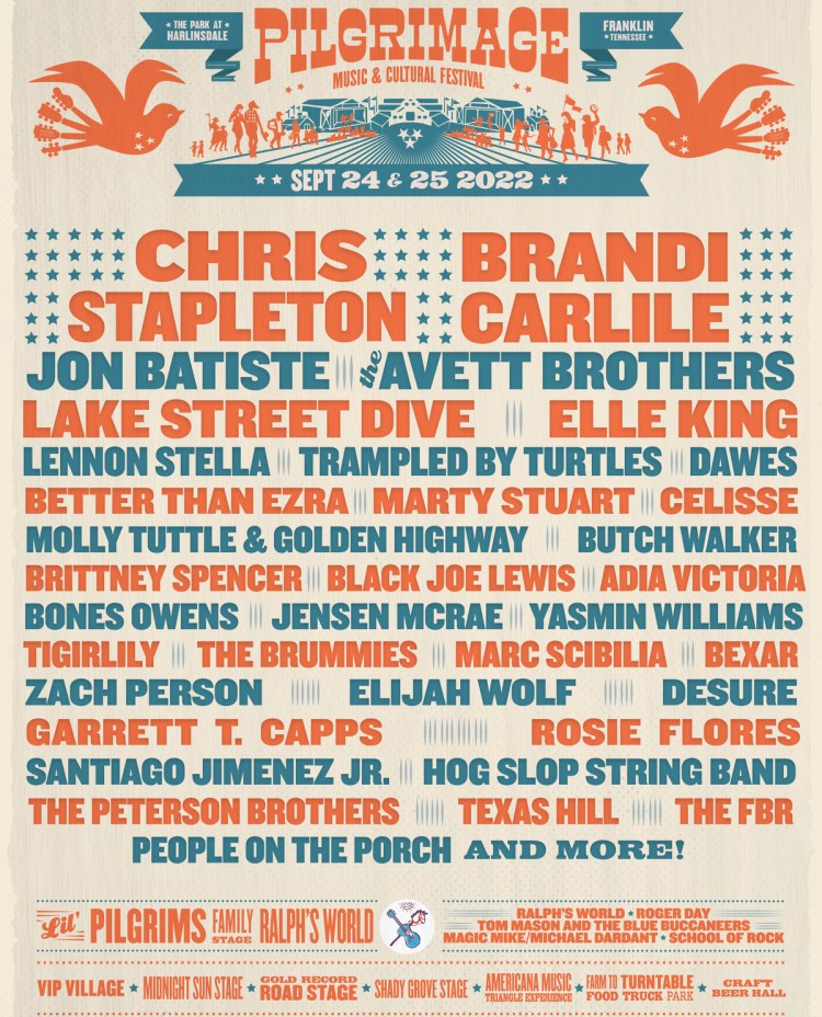 Pilgrimage Festival 2022 Lineup, Franklin, Tennessee